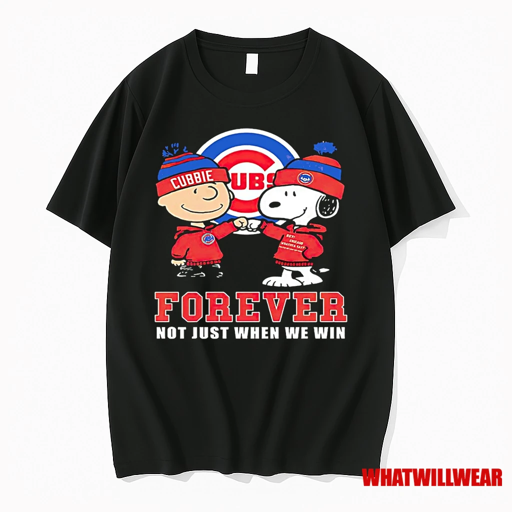 Snoopy And Charlie Brown Chicago Cubs Forever Not Just When We Win Cubbie Chicago Shirts