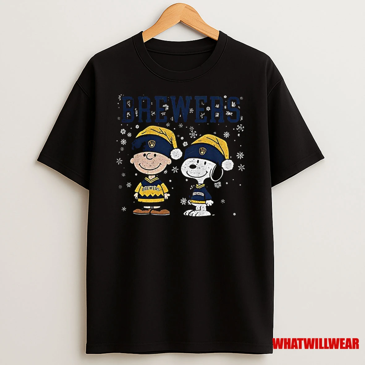 Snoopy And Charlie Brown Milwaukee Brewers Mlb Baseball Christmas Shirts