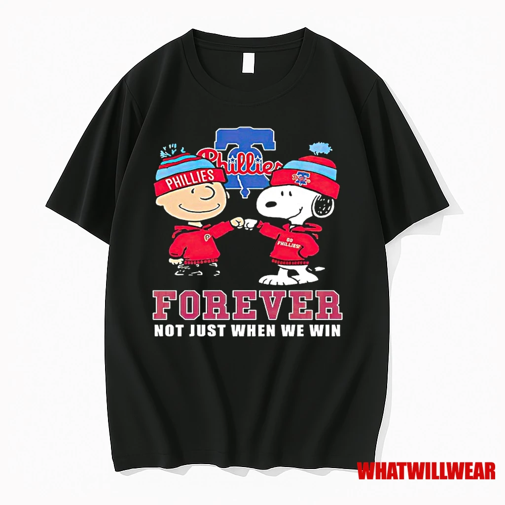 Snoopy And Charlie Brown Philadelphia Phillies Forever Not Just When We Win Shirts
