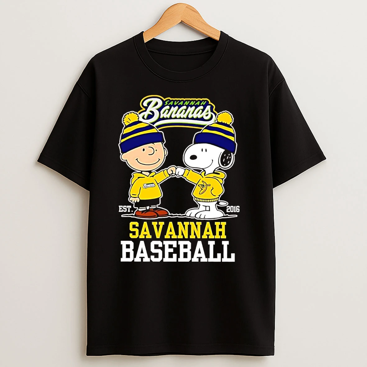 Snoopy And Charlie Brown Savannah Bananas T Shirts