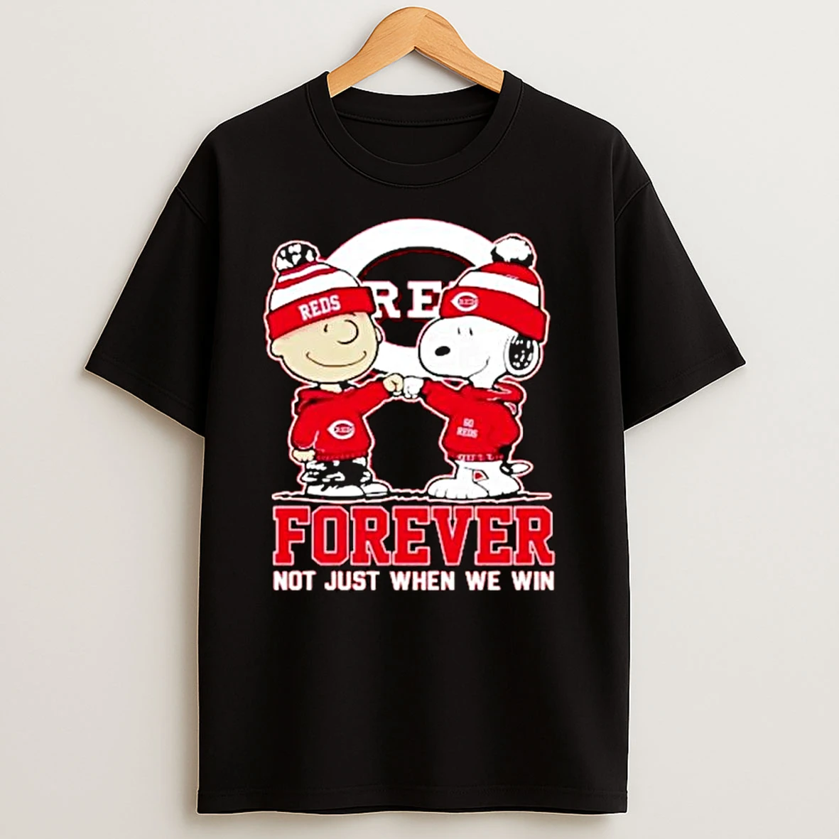 Snoopy And Charlie Brown X Mlb Cincinnati Reds Forever Not Just When We Win Ornaments T Shirts