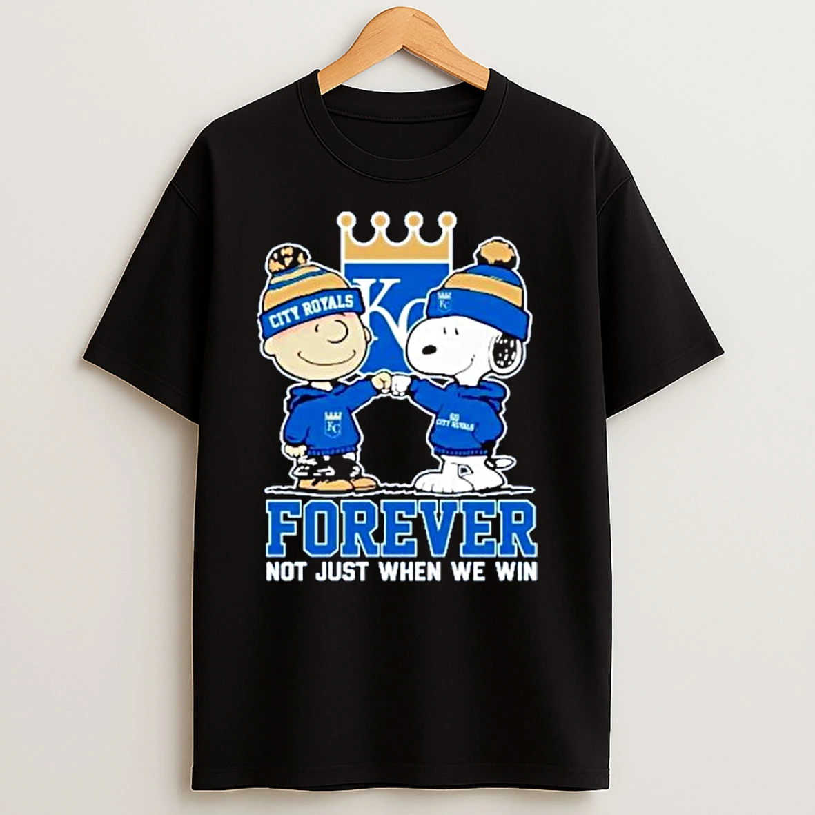 Snoopy And Charlie Brown X Mlb Kansas City Royals Forever Not Just When We Win Ornaments T Shirts