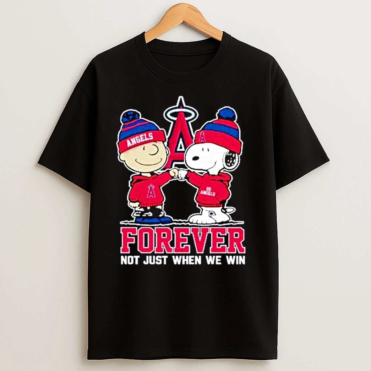Snoopy And Charlie Brown X Mlb Los Angeles Angels Forever Not Just When We Win Ornaments T Shirts