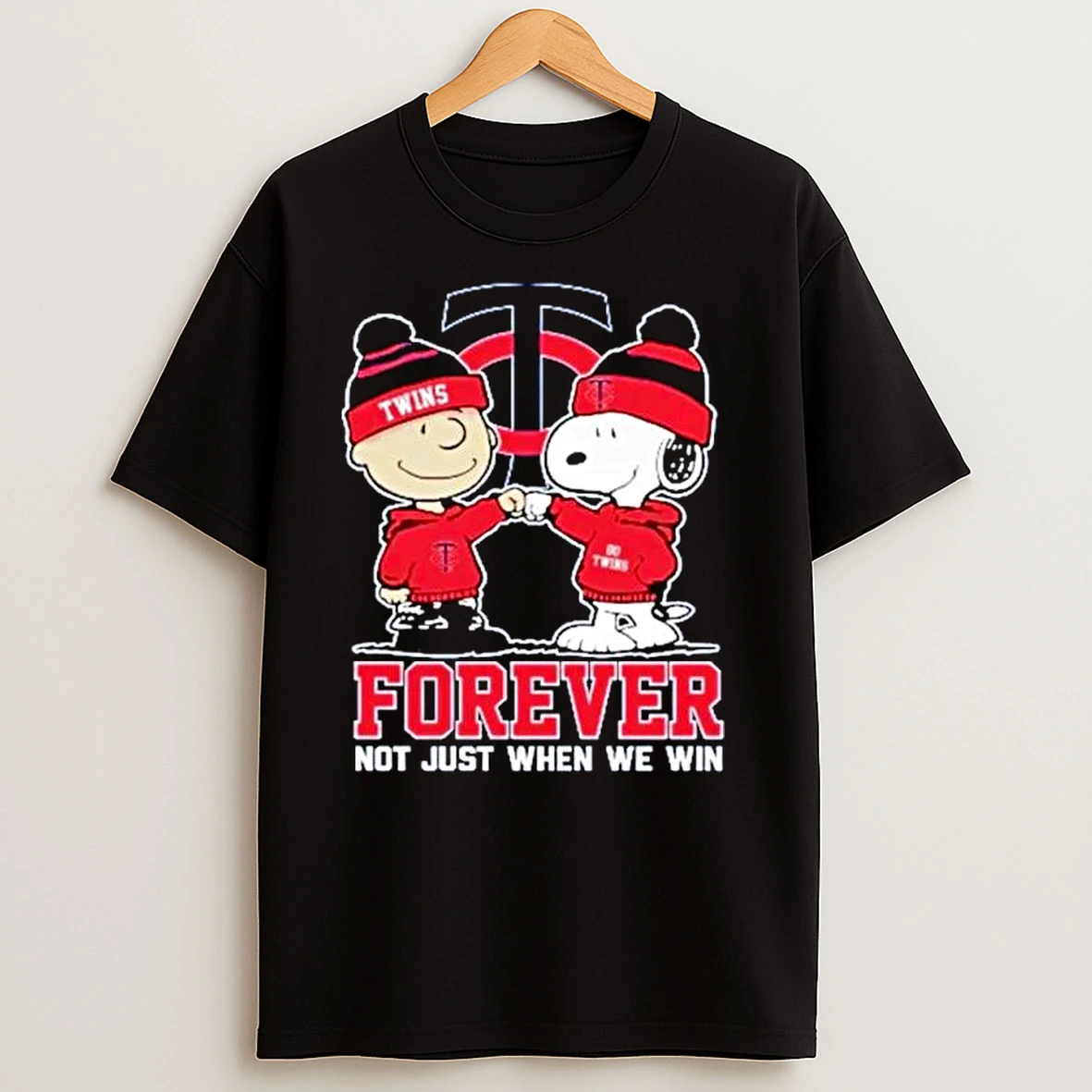 Snoopy And Charlie Brown X Mlb Minnesota Twins Forever Not Just When We Win Ornaments T Shirts
