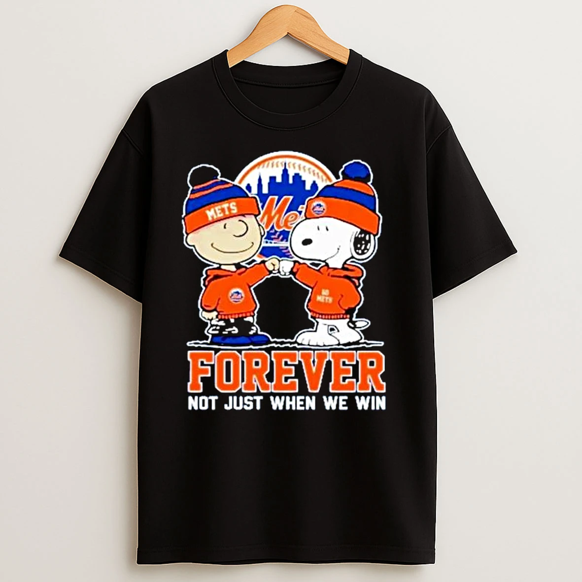 Snoopy And Charlie Brown X Mlb New York Mets Forever Not Just When We Win Ornaments T Shirts