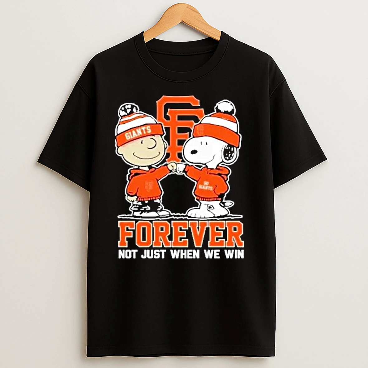 Snoopy And Charlie Brown X Mlb San Francisco Giants Forever Not Just When We Win Ornaments T Shirts