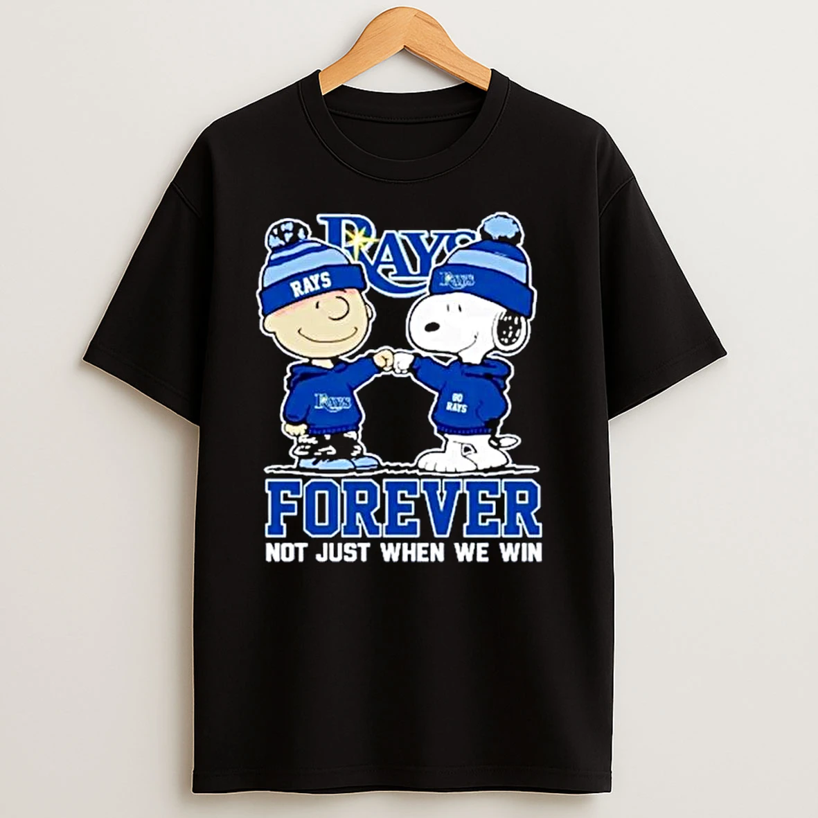 Snoopy And Charlie Brown X Mlb Tampa Bay Rays Forever Not Just When We Win Ornaments T Shirts