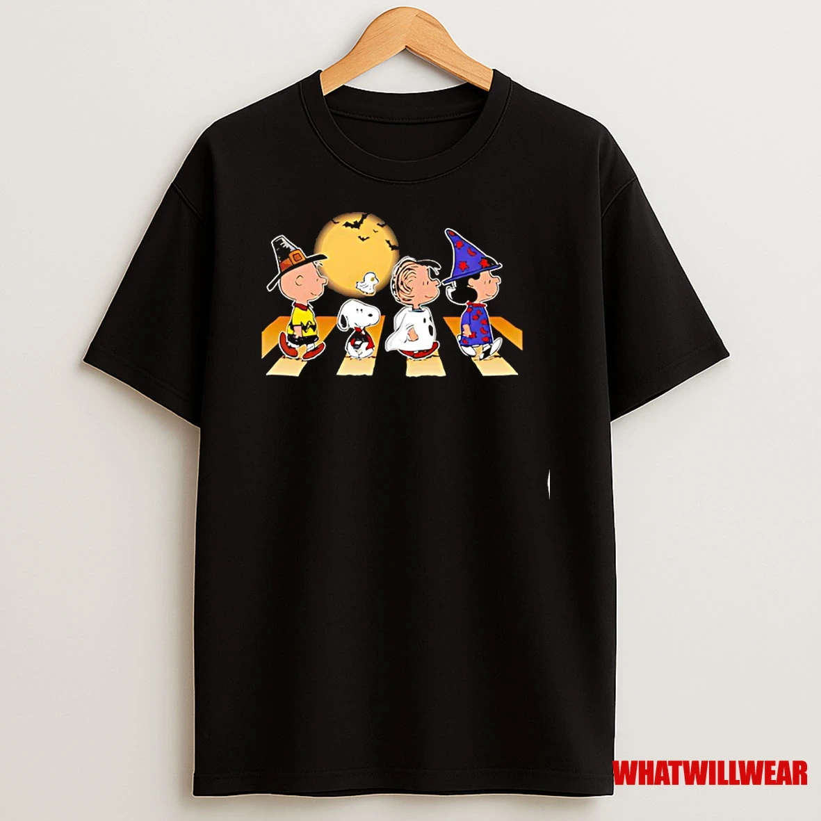 Snoopy And Friends Cosplay Halloween Abbey Road Shirts