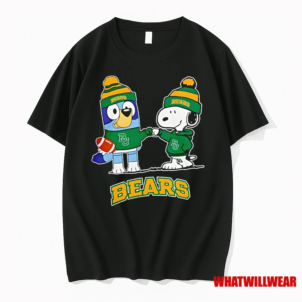 Snoopy X Bluey Baylor Bears Football Shirts