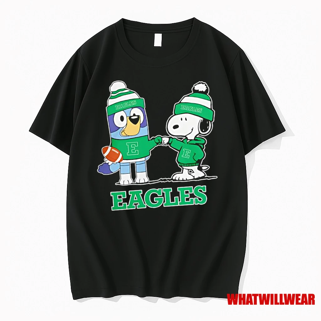 Snoopy X Bluey Eastern Michigan Eagles Football Shirts
