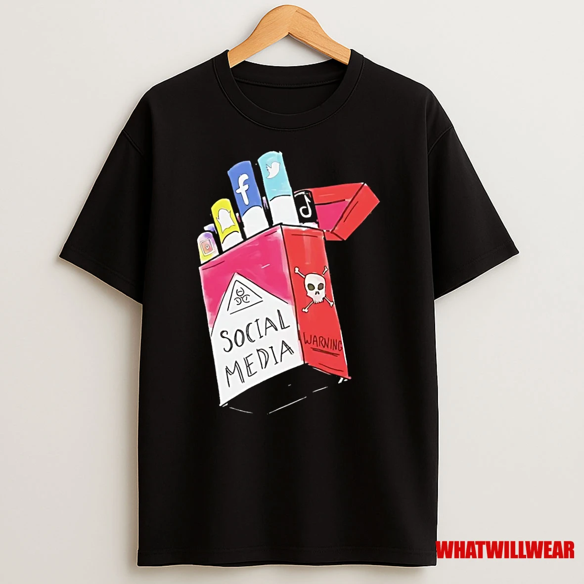 Social Media X Cigarette Funny Shirts