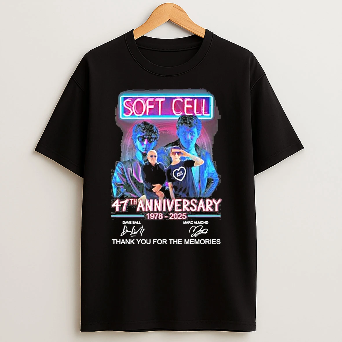 Soft Cell 47th Anniversary 1978 2025 Thank You For The Memories T Shirts