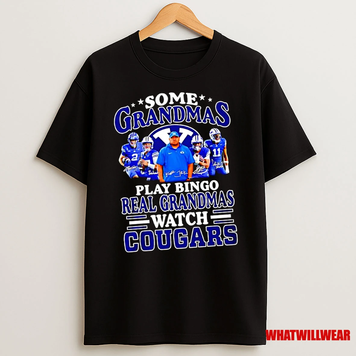 Some Grandmas Play Bingo Real Grandmas Watch Byu Cougars Signatures Team Logo Shirts