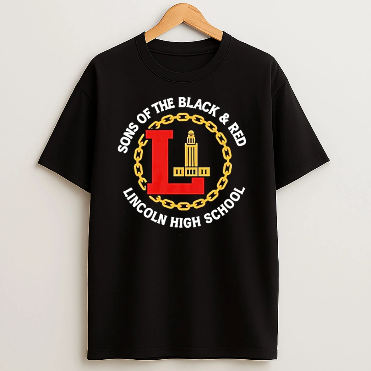 Sons Of The Black Red Lincoln High School Ornaments T Shirts