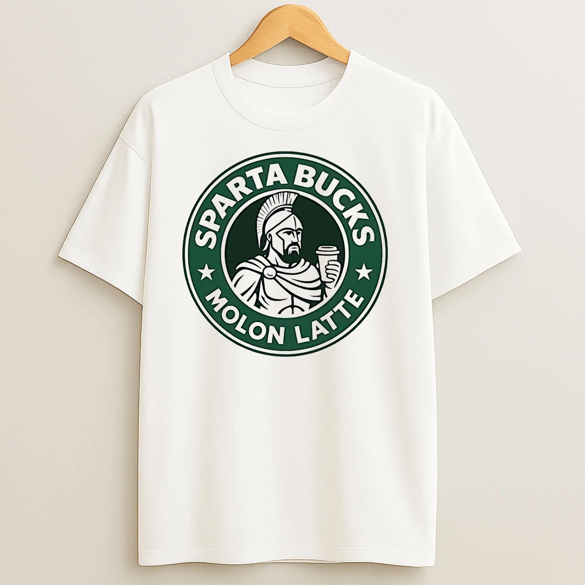 Sparta Bucks Molon Latte Starbucks Parody T Shirts