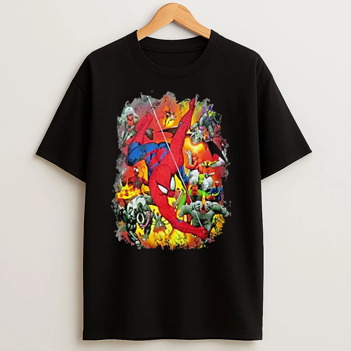 Spider Man Villains Attack Graphic T Shirts
