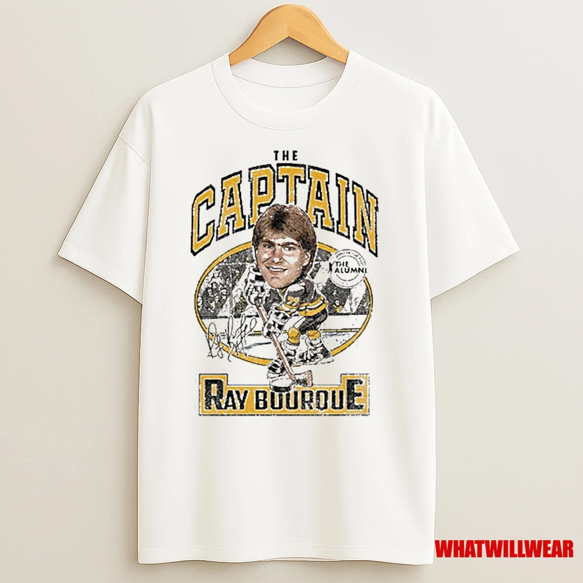 Spittin Chiclets X The Alumni Association Ray Bourque The Captain Signature Shirts
