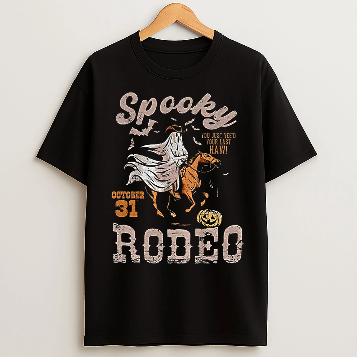 Spooky Cowgirl Rodeo You Just Yeed Your Last Haw October 31 Halloween T Shirts