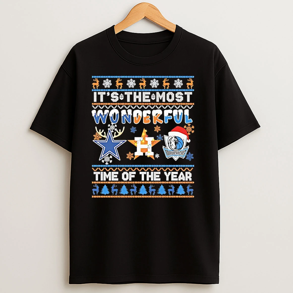 Sports In Dallas Christmas Its The Most Wonderfull Time Of The Year T Shirts