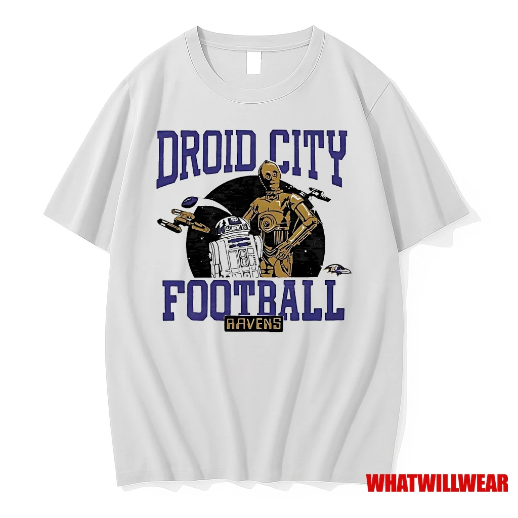 Star Wars Baltimore Ravens Droid City Football Shirts