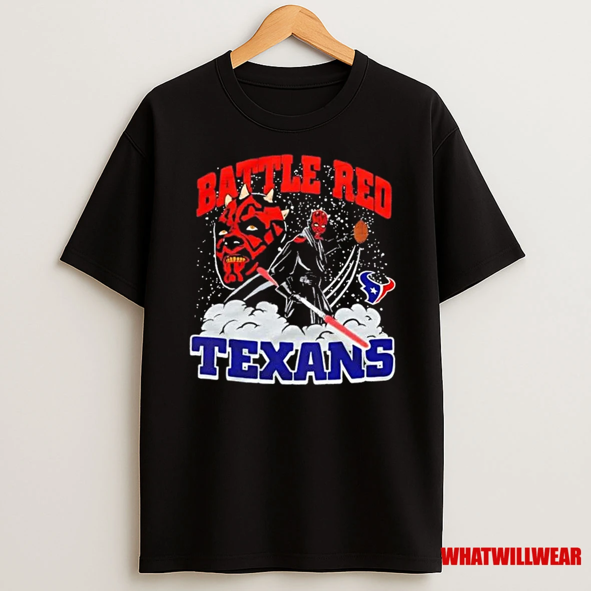 Star Wars Battle Red Houston Texans Shirts