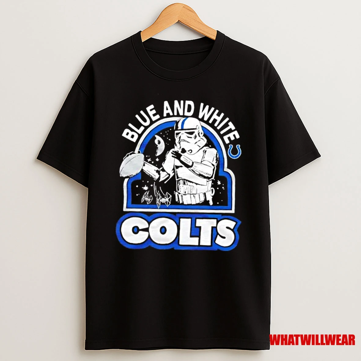 Star Wars Blue And White Indianapolis Colts Football Shirts