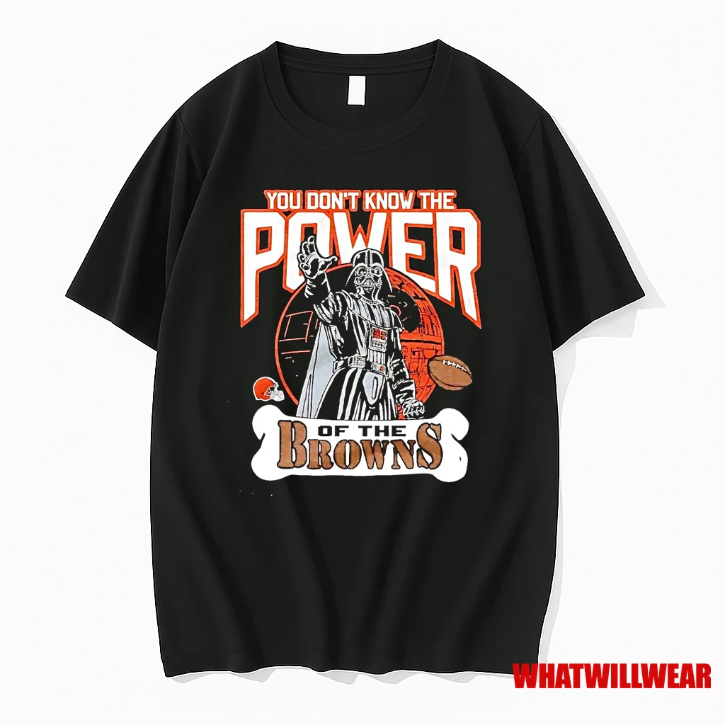 Star Wars Cleveland Browns You Dont Know The Power Shirts