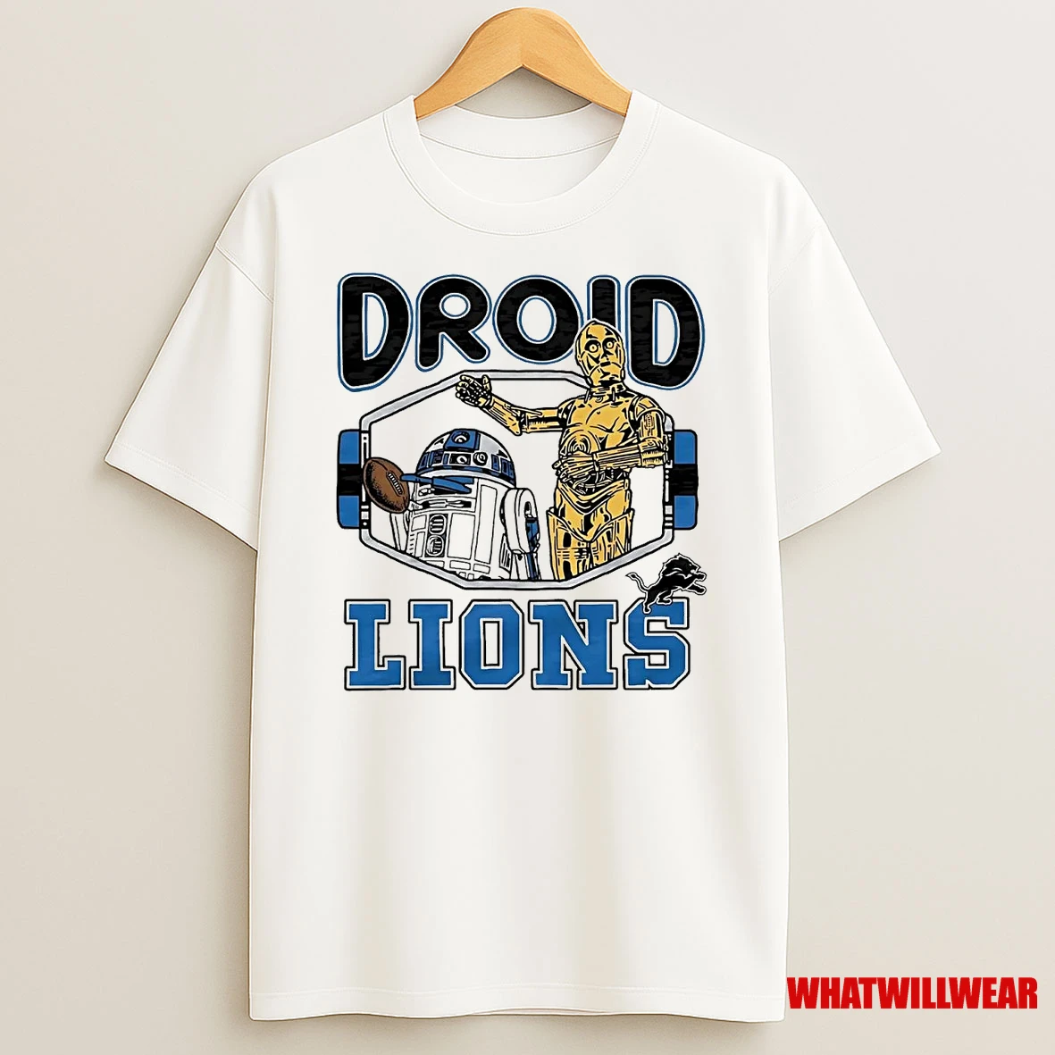 Star Wars Detroit Lions Droid Shirts