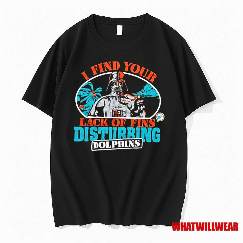 Star Wars I Find Your Lack Of Fins Disturring Miami Dolphins Football Shirts