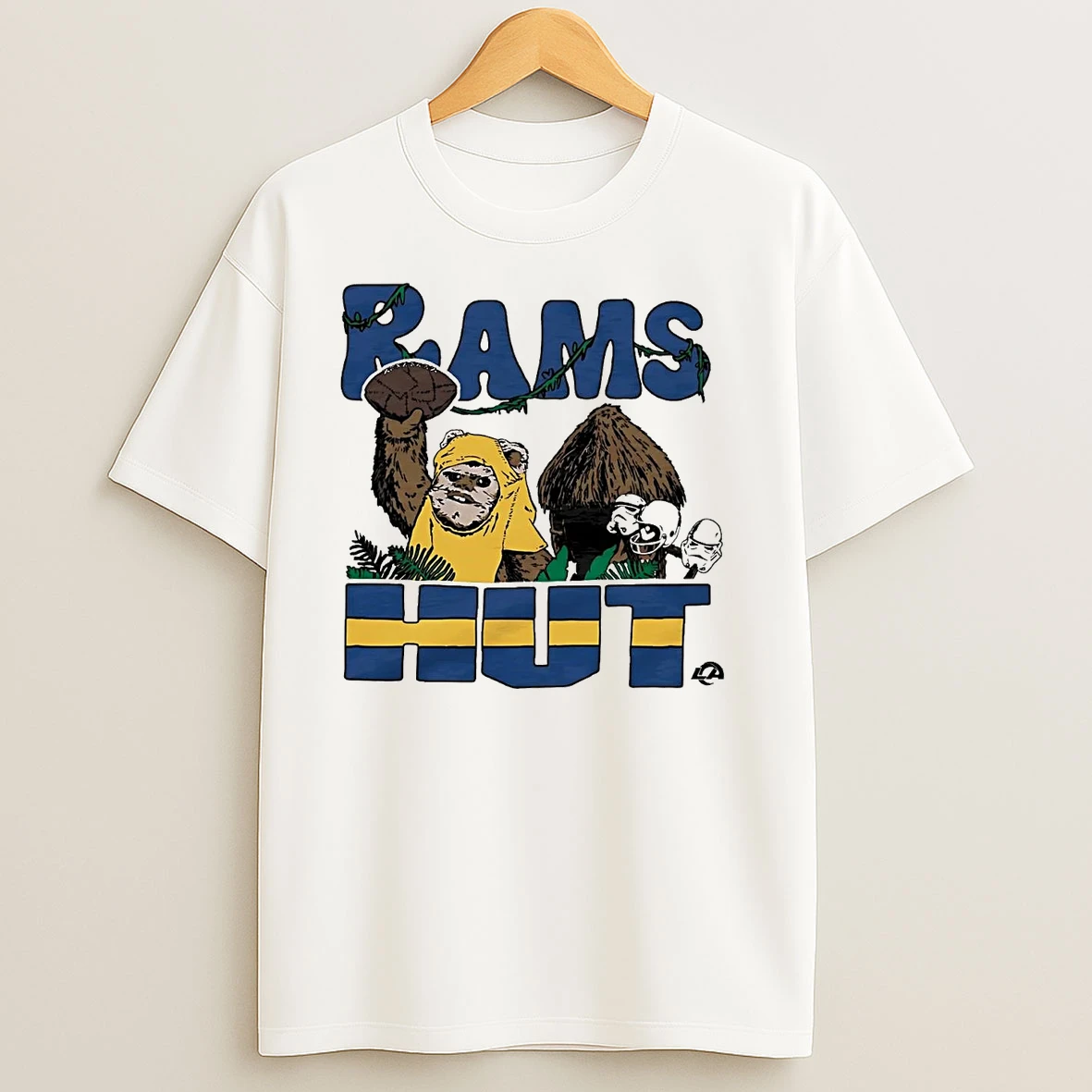 Star Wars Los Angeles Rams Hut Football T Shirts