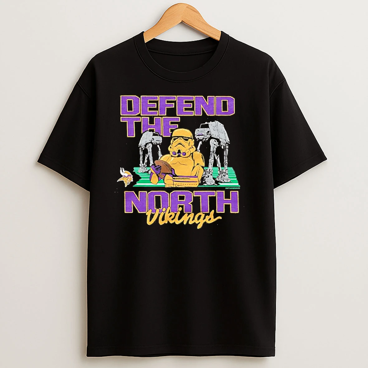 Star Wars Minnesota Vikings Defend The North T Shirts