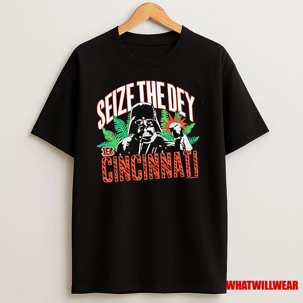 Star Wars X Cincinnati Bengals Darth Vader Seize The Dey Shirts