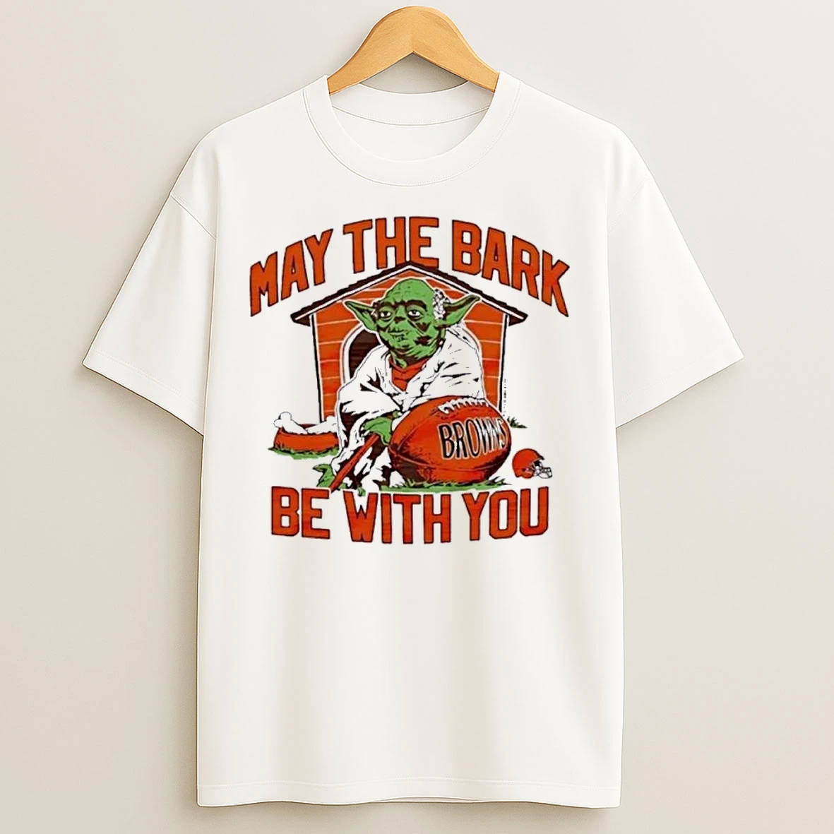 Star Wars X Cleveland Browns Light Side May The Bank Be With You T Shirts