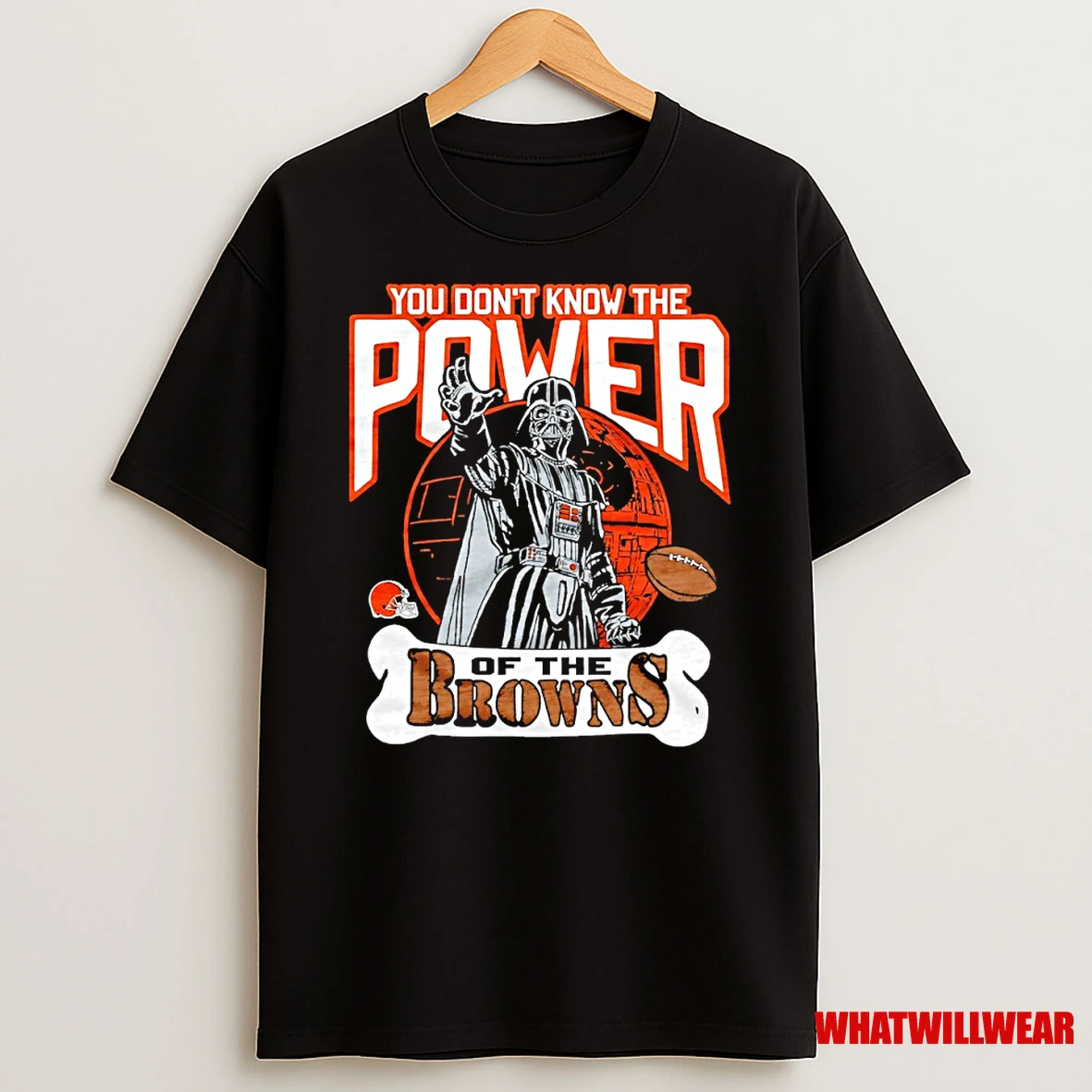 Star Wars X Cleveland Browns You Dont Know The Power Of The Browns Shirts