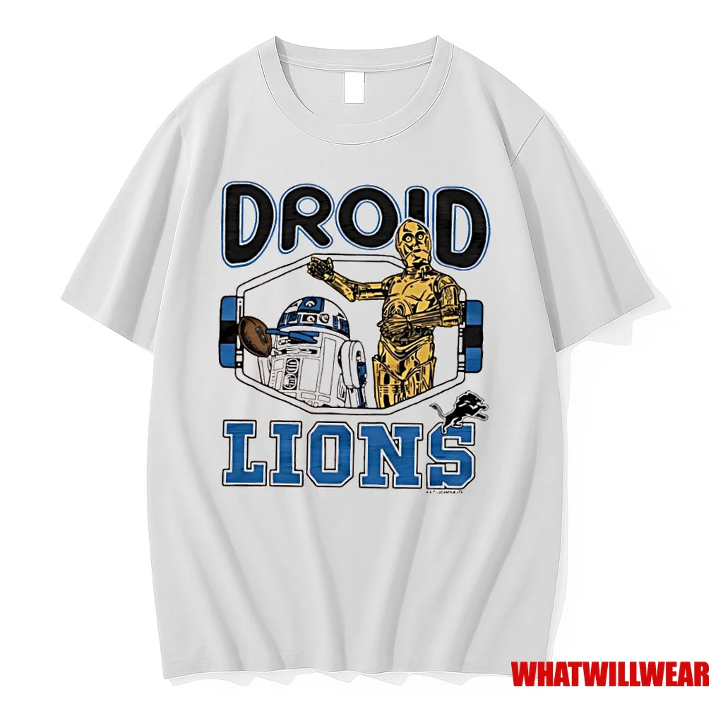 Star Wars X Detroit Lions Droid Lions Shirts