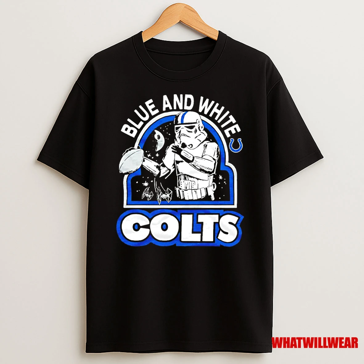 Star Wars X Indianapolis Colts Stormtrooper Blue And White Shirts