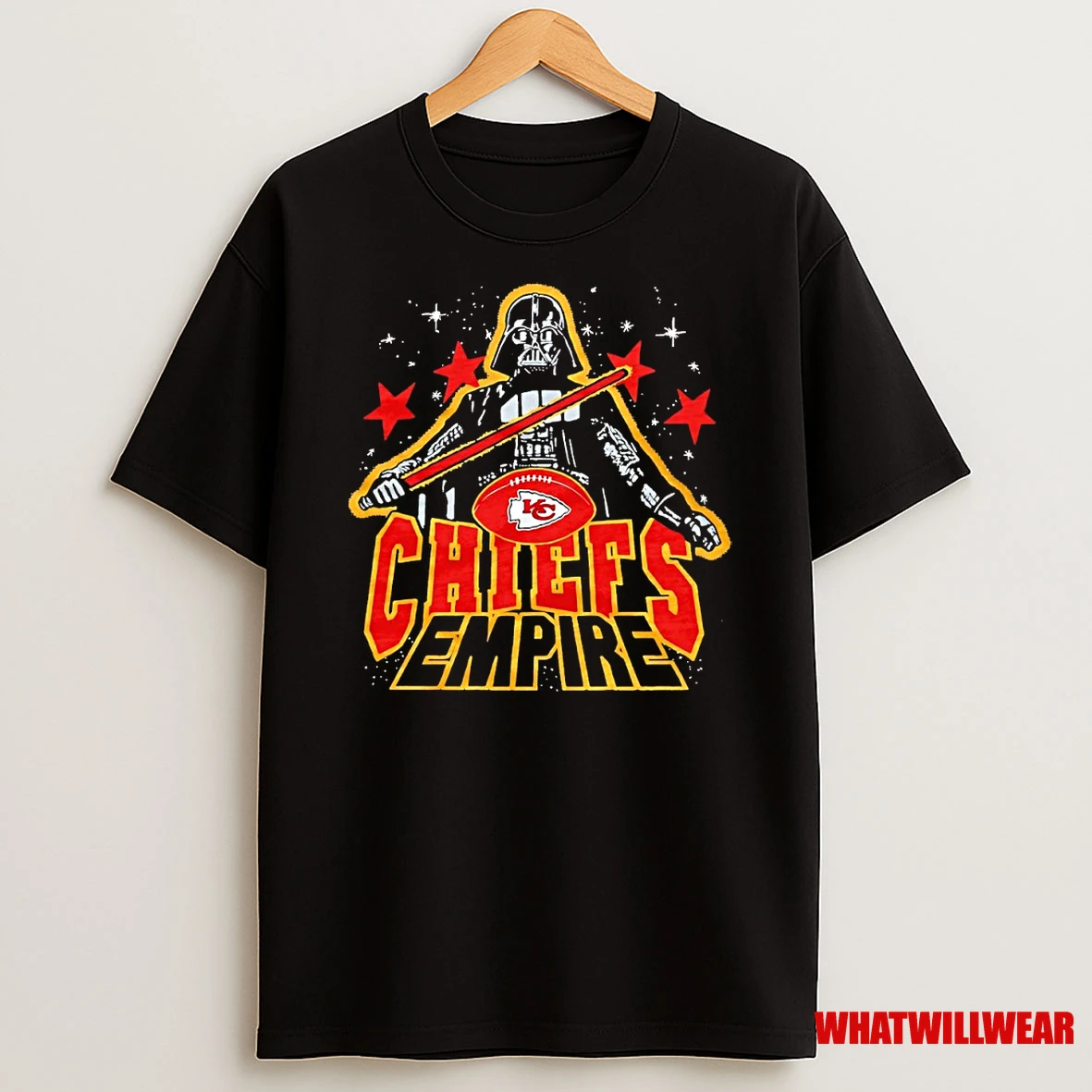Star Wars X Kansas City Chiefs Empire Darth Vader Shirts