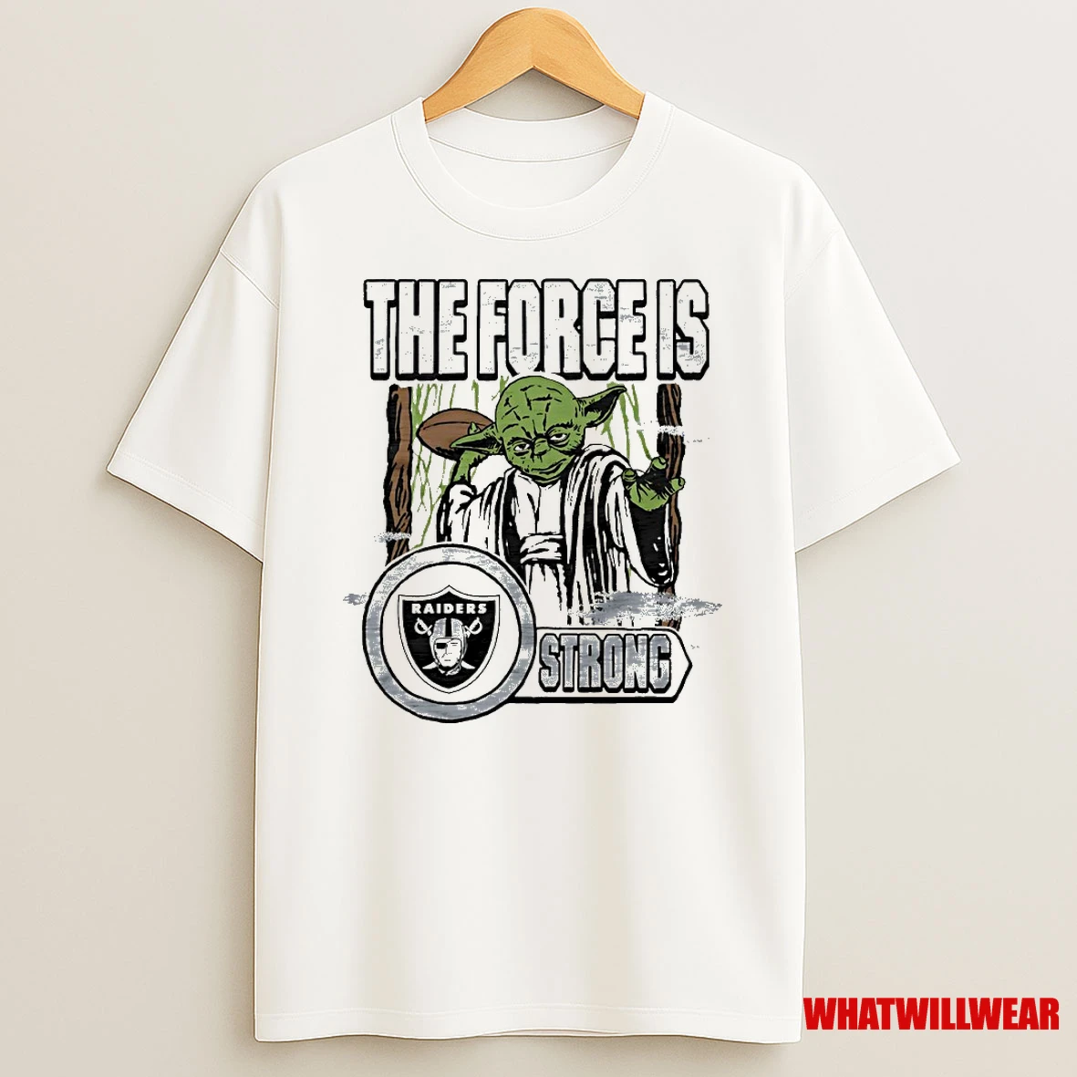 Star Wars X Las Vegas Raiders Yoda The Force Is Strong Shirts