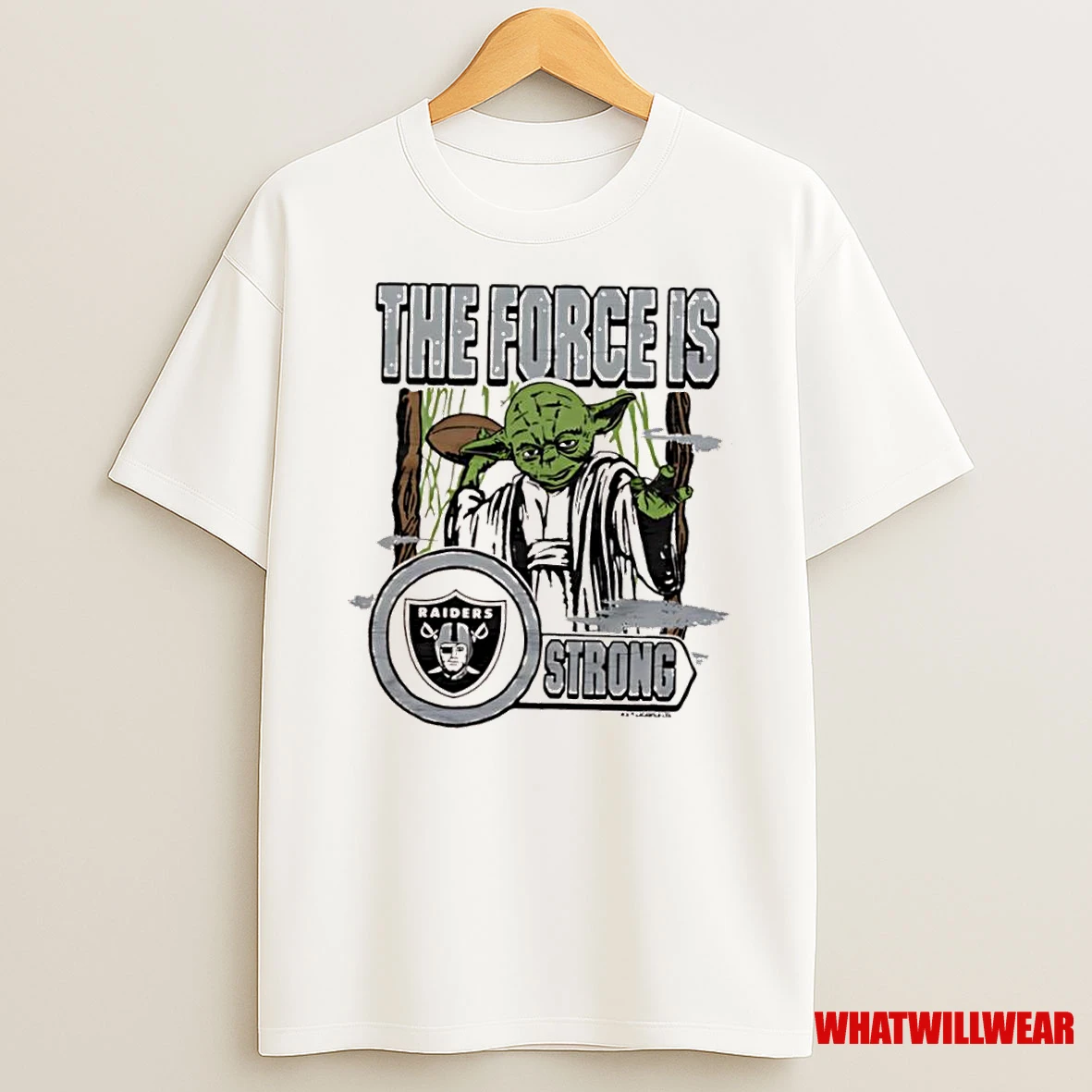 Star Wars X Las Vegas Raidersyoda The Force Is Strong Shirts