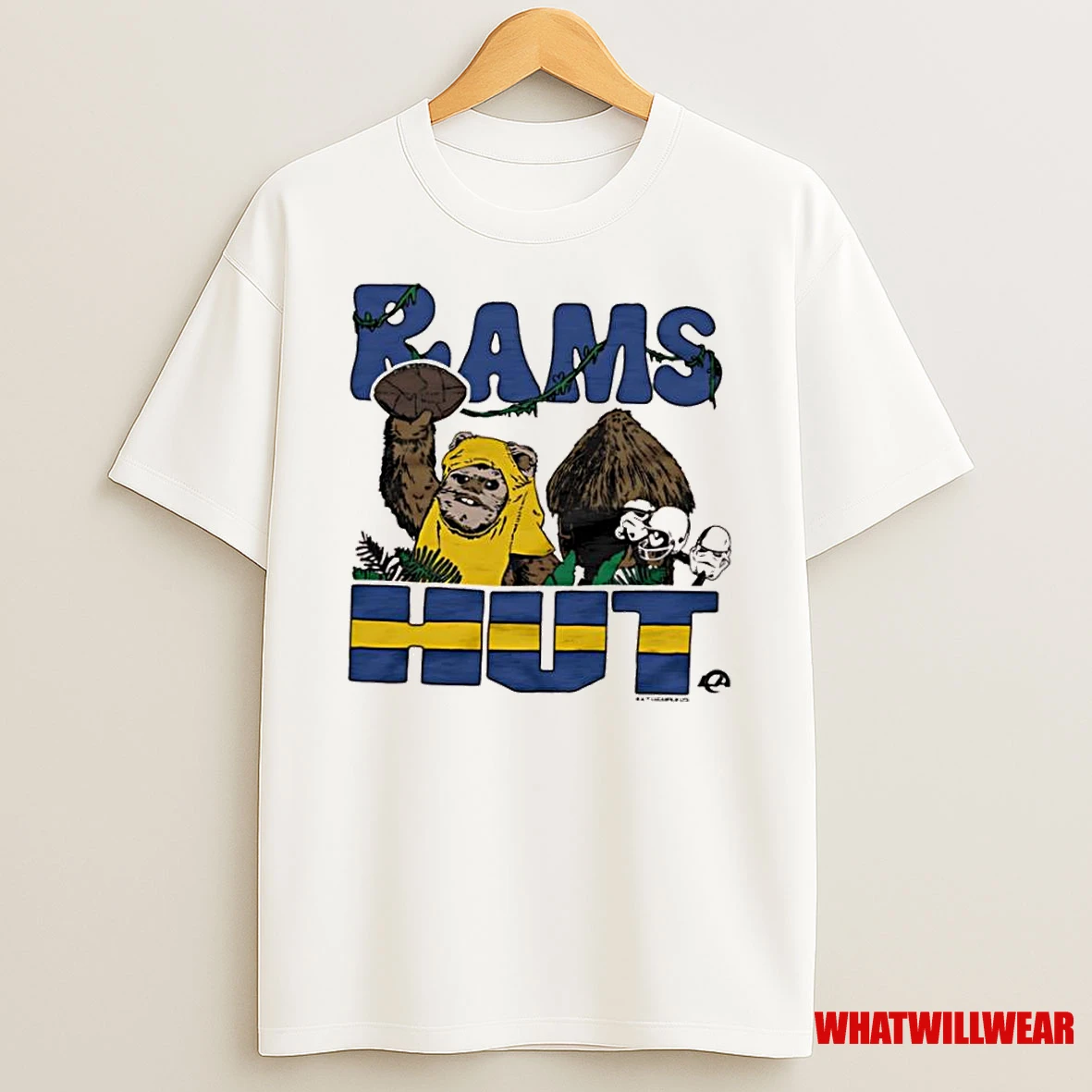 Star Wars X Los Angeles Rams Ewoks Stormtroopers Rams Hut Shirts