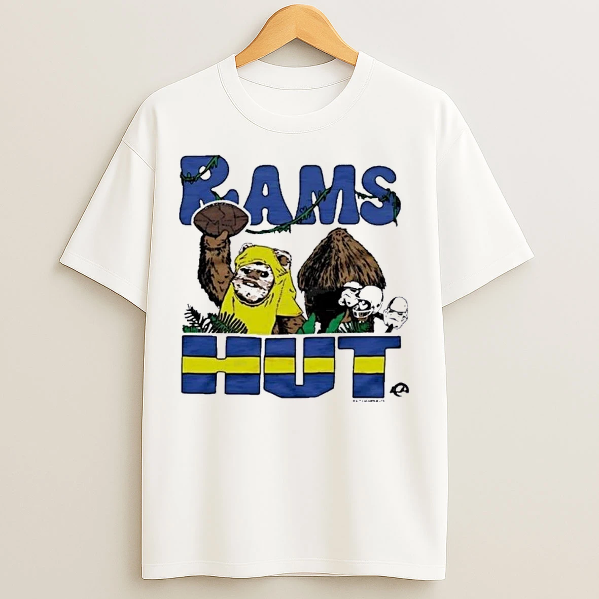 Star Wars X Los Angeles Rams Light Side Rams Hut T Shirts