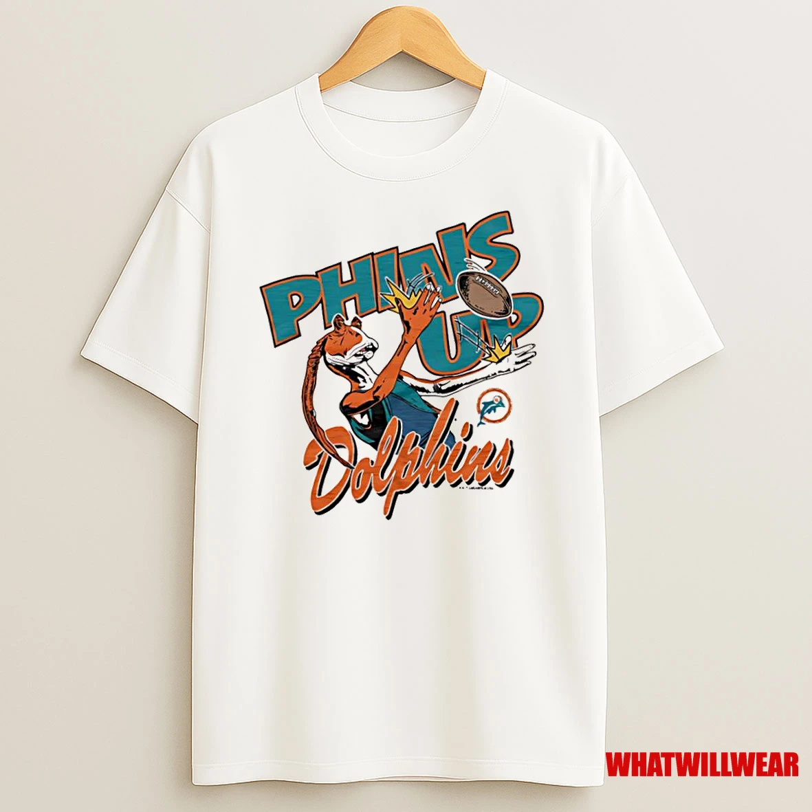 Star Wars X Miami Dolphins Jar Jar Binks Phins Up Shirts