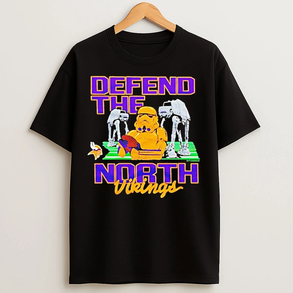 Star Wars X Minnesota Vikings Dark Side Defend The North T Shirts