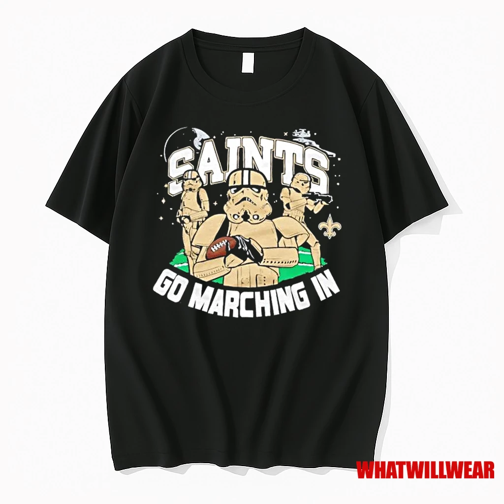 Star Wars X New Orleans Saints Go Marching In Shirts