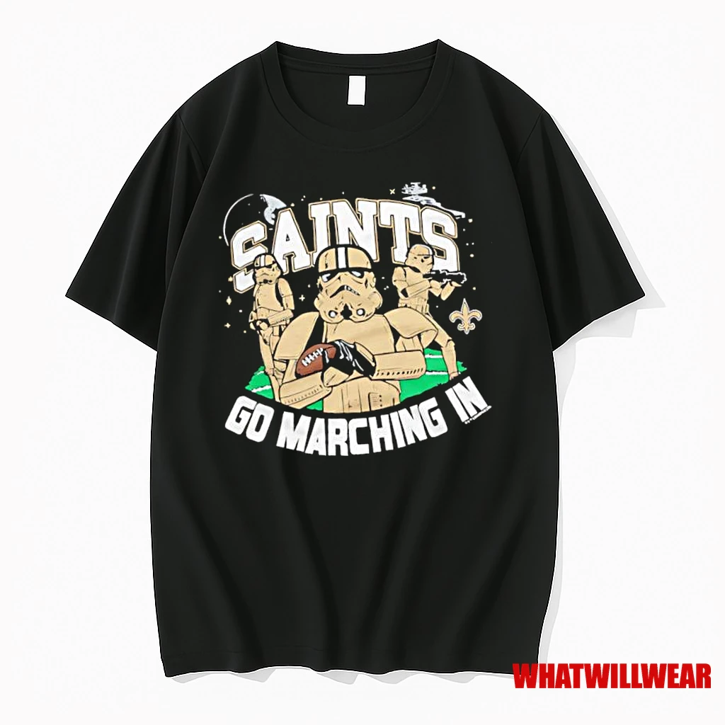 Star Wars X New Orleans Saints Stormtrooper Go Marching In Shirts