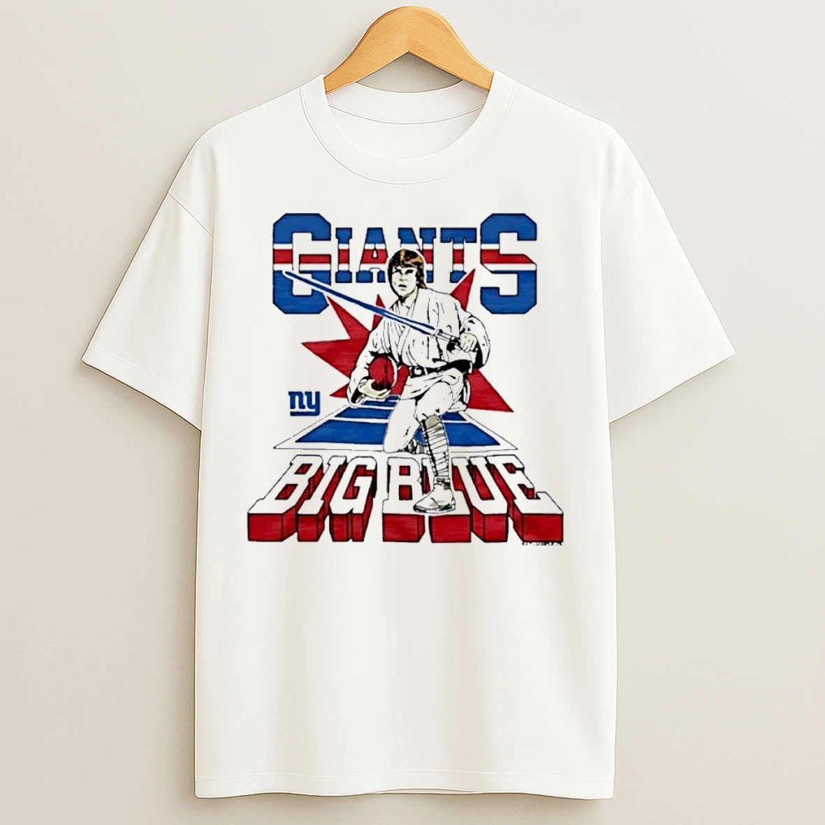 Star Wars X New York Giants Light Side Big Blue T Shirts