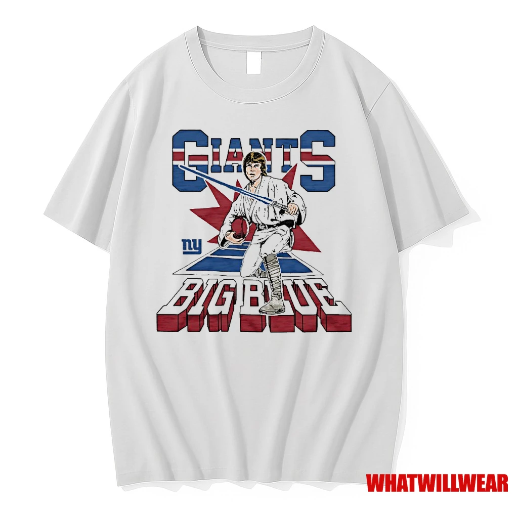 Star Wars X New York Giants Luke Big Blue Shirts
