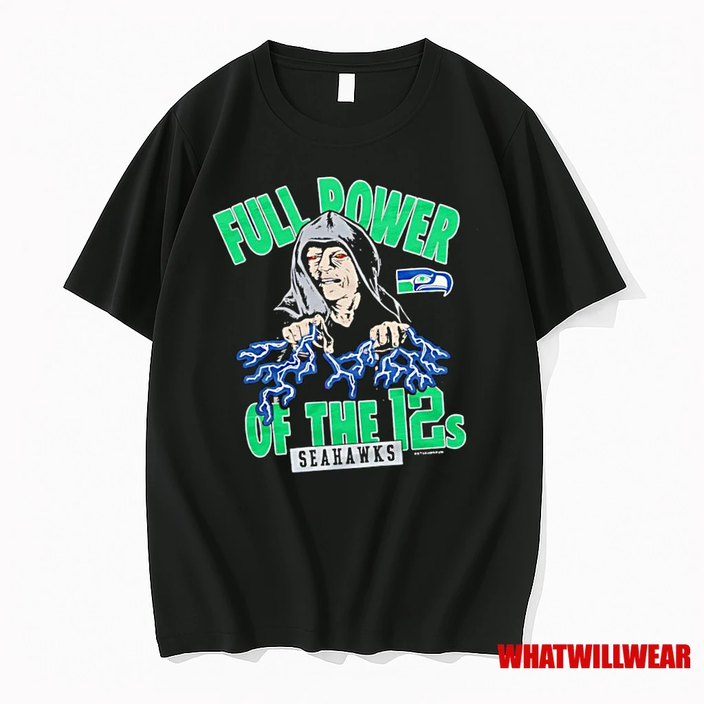 Star Wars X Seattle Seahawks Darth Sidious Full Power Of The 12s Shirts