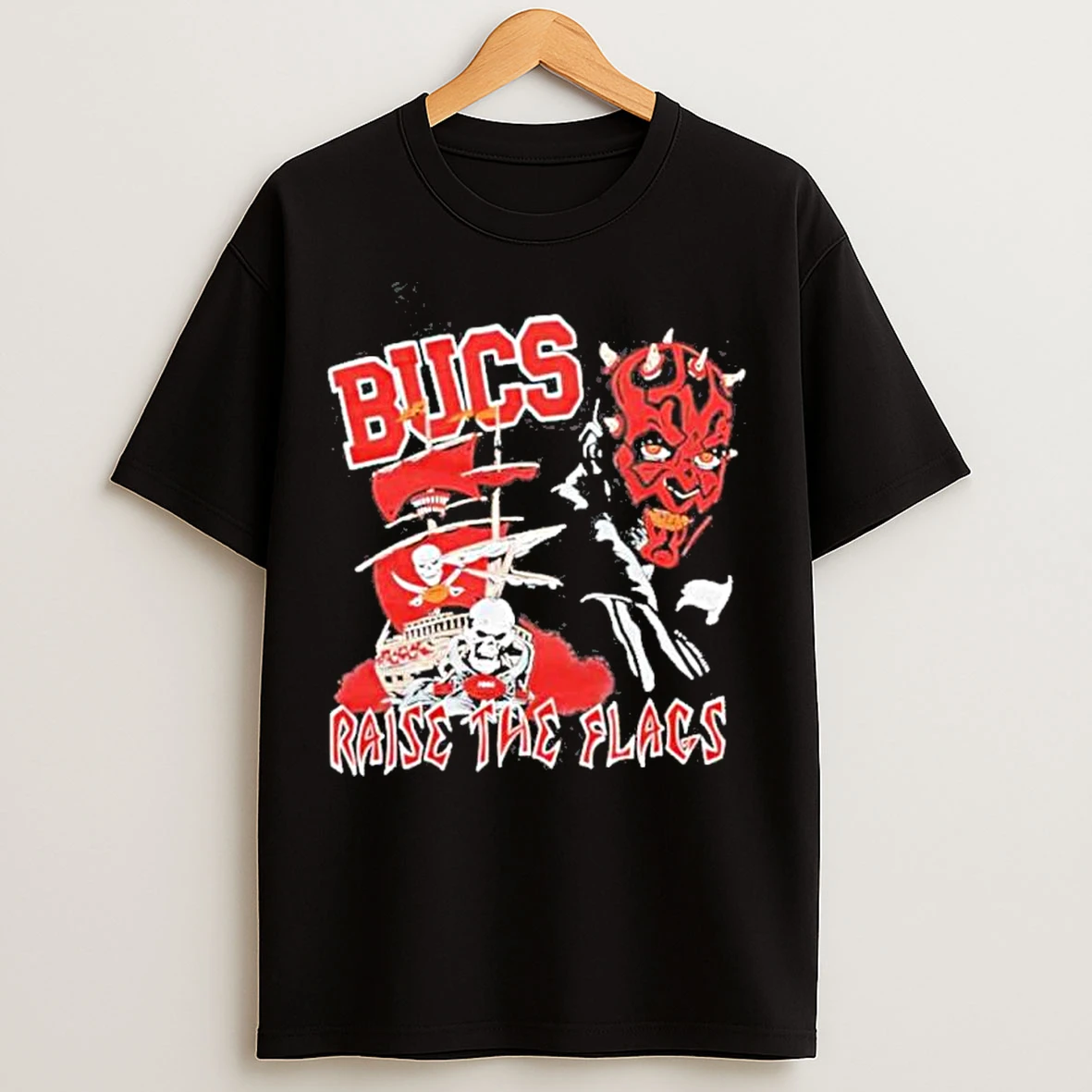 Star Wars X Tampa Bay Buccaneers Dark Side Raise The Flag T Shirts