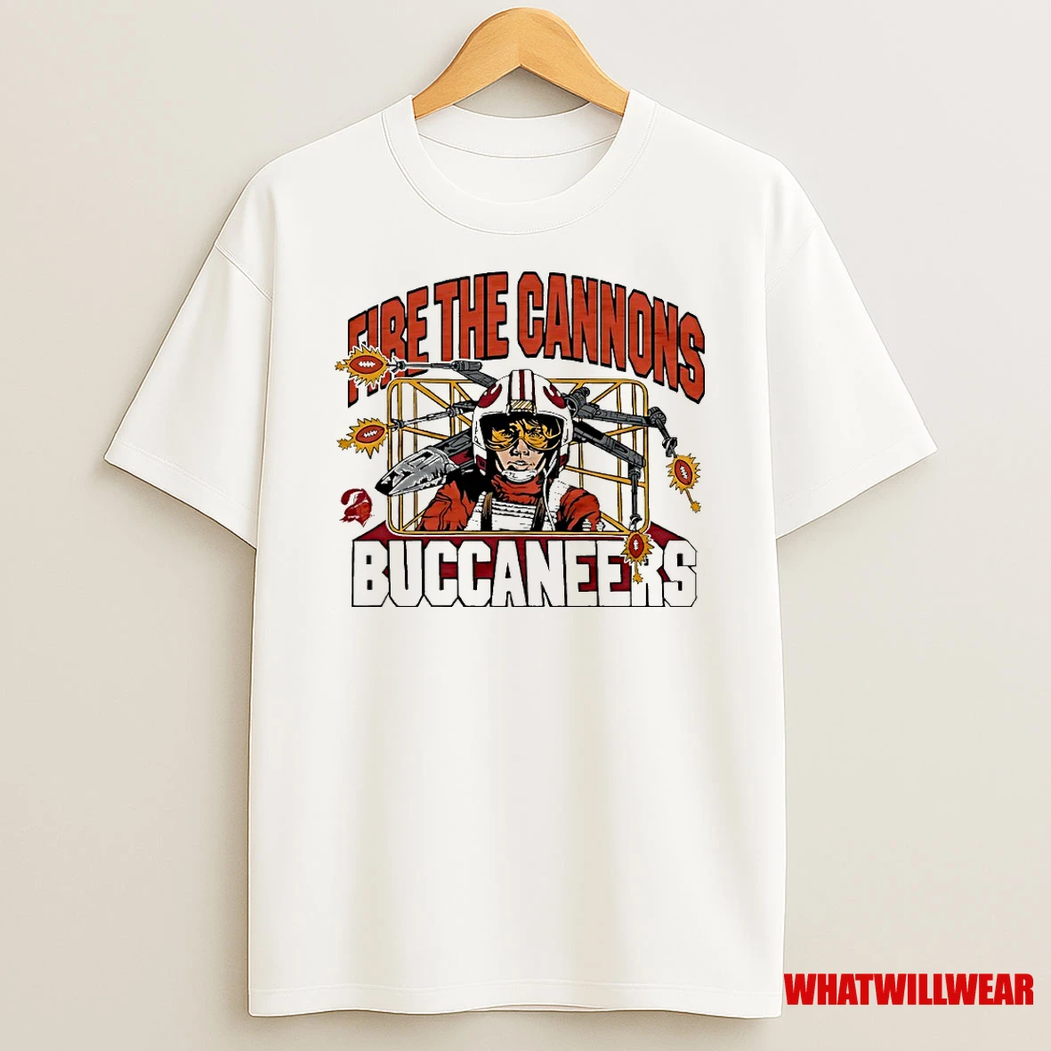 Star Wars X Tampa Bay Buccaneers Luke Skywalker Fire The Cannons Shirts